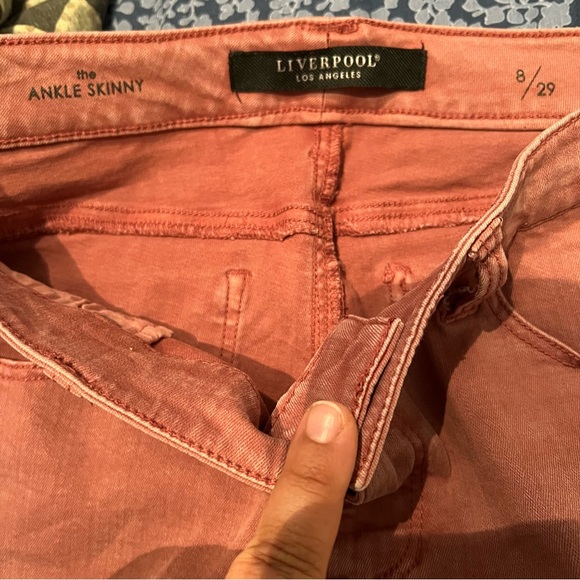 LIVERPOOL WOMEN'S ABBY ANKLE SKINNY JEANS-COGNAC size 8 Petite - Picture 8 of 15